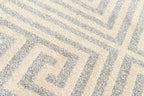 Unique Loom Athens Collection Classic Geometric Modern Border Design Area Rug (2' 0 x 3' 0 Rectangular, Gray/ Beige)