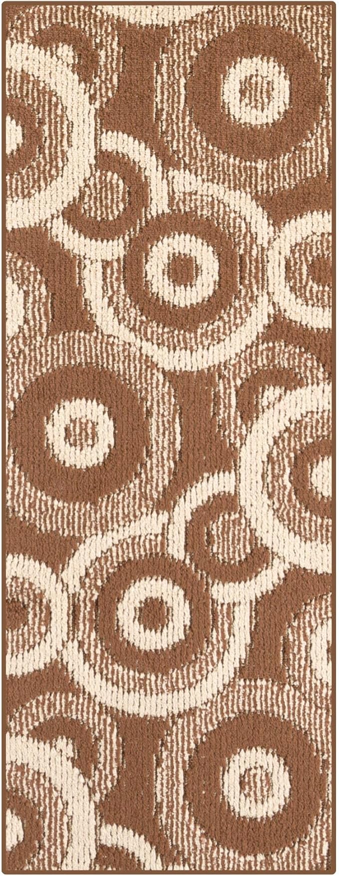 Custom Size Brown Hallway Runner Rug | Cut to Length 2'3" x 10' (Runner) | Non-Slip & Machine Washable | REMNAZ