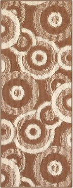 Custom Size Long Brown Hallway Runner Rug | Cut to Length 2'3" x 13' (Runner) | Non-Slip & Machine Washable | REMNAZ