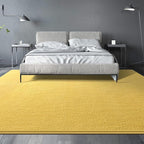 Large Area Rugs for Living Room Bedroom, 6x9 Feet Yellow Rug, Minimalist Modern Shag Rug, Soft Thick Comfy Memory Foam Indoor Carpet, Non-Slip Washable Rug for Boys Girls Dorm Nursery Room Home Decor