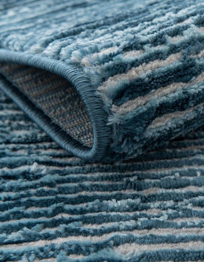 Unique Loom Finsbury Collection Area Rug - Kate (7' 10" x 10' Rectangle, Blue)