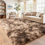 Fluffy Rug for Living Room, Furry Carpet for Teen, Shaggy Carpet for Nursery Room, Hot Pink Fuzzy Plush Rug for Dorm, Shag Rug 9x12 Feet