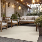 Bedsure 9x12 Faux Wool Area Rugs for Living Room, Machine Washable Carpet, Non-Slip Backing, Pet Friendly Throw Rug for Bedroom Dining Room, Linen
