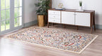 Unique Loom Espahan Collection Area Rug - Cape Cod (7' 1" x 10' Rectangle, Cream/ Black)