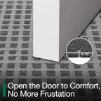 LUMI Inside Door Mat for Entry 36''x59'', Absorbent, Dirt Trapper, Low Profile Thin, Non Slip Mats with Rubber Backing, Ideal for Indoor, High Traffic, Garage, Entrance, Checkered Grey