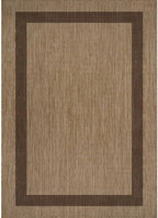 CAMILSON Outdoor Rug 10x14 - Large Modern Outside Rugs for Patios Porches Waterproof Durable Washable Non-Shedding, Easy-to-Clean Indoor Outdoor Area Carpet (10 x 14, Bordered - Jute)
