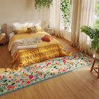 Rugcomf Runners for Hallways Kitchen Runner Rug Non Slip 2'x 10' Long Washable Rugs with Rubber Backing Soft Floral Carpet Runner for Hallways, Kitchen, Laundry, Bedroom, Bathroom(Green)