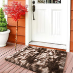 Soft Shaggy Rugs Fluffy Rug, Plush Area Rugs for Living Room Nursery Home Decor, Tie-Dyed Brown Anti-Skid Rectangular Fuzzy Rug 2x3 Feet