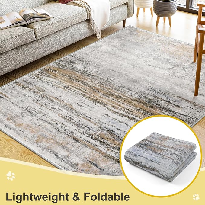 COMSLE Door Mat Soft Absorbent Indoor Front Entryway Rug Machine Washable Entrance Mats for Muddy Paws Non Slip Throw Rugs 36" x 60" Doormat for Inside Foyer Bedroom - Yellow