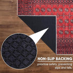 Keen Home Design 2x7 Rug - Machine Washable Runner Rug with Non-Slip Backing, Ideal for Hallway, Entryway, Kitchen, Laundry Room - Vintage, Easy Clean, Durable, Low Pile Rug - (2'6" x 7')