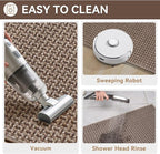 Door Mat 24"x35", Dirt Resistant and Absorbent, Non-Slip Rubber Backing Floor Mats, Easy Clean Low-Profile Doormat for Entryway, Front Door, Inside Entrance, Brown