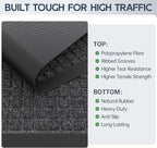 Amyracel Entrance Front Door Mat, 48"x72" All Season Weather Outside Door Mat, Heavy Duty Rubber Backing Doormat for Entryway, Low Profile Entry Indoor Door Mats for High Traffic