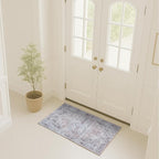 Fame Rugs Turkish Rug. Washable Vintage Oriental Antique Inspired Traditional Doormat Small Modern Area Rugs Luxury Entryway Entry Bedroom Bathroom Kitchen (392TW, 2' x 3')