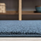 JONATHAN Y Haze Solid Low-Pile Navy Indoor Area Rug 12x15, Coastal,Bohemian,Minimalist,Classic, Easy-Cleaning for Living Room,Bedroom,Kitchen,Pet Friendly,Non-Shedding (SEU100C-15)