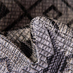 Unique Loom Outdoor Trellis Collection Area Rug - Tribal Trellis (3' 3" x 5' 3" Rectangle, Gray/ Black)