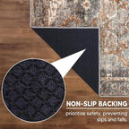 Keen Home Design 2x10 Rug - Machine Washable Runner with Non-Slip Backing, Ideal for Hallway, Entryway, Kitchen, Laundry Room - Vintage, Easy Clean, Durable, Low Pile Rug - (2'6" x 10')
