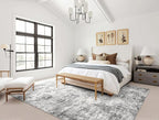 10x14 Area Rug Living Room Rugs - Washable Neutral Modern Abstract Soft Thin Large Rug Indoor Floor No Slip Rug Carpet for Bedroom Under Dining Table Home Office Decor - Grey