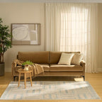 Nourison Home Nordic Ivory Blue 5' x 7' Area Rug - Easy Clean, Non Shedding, Bed Room, Living Room, Dining Room, Kitchen (5' x 7')