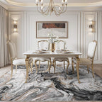 5x7 Area Rugs for Living Room, Modern Abstract Rug for Bedroom, Contemporary Machine Washable Rug, Large Stain Resistant Carpet for Dining Room Playroom Home Office, Pet & Kids Friendly