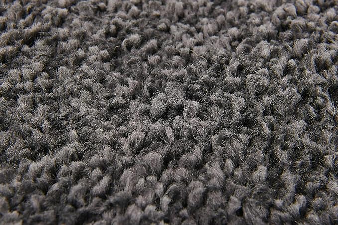 Unique Loom Solo Collection Area Rug - Calabasas (2' 2" x 13' Runner, Charcoal/ Black)