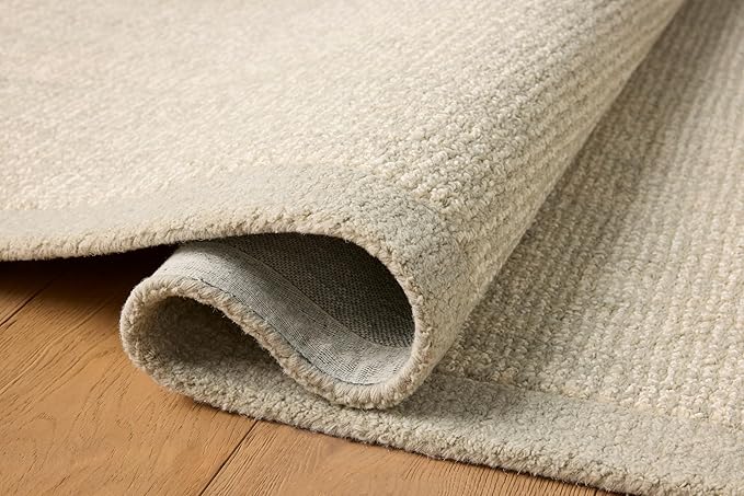 Loloi Magnolia Home by Joanna Gaines Henley Collection HNY-01 Ivory/Silver 5'-0" x 7'-6" Area Rug