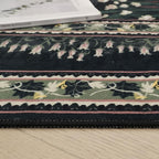Rugcomf 2x6 Runner Rug Impressionist-Style Vintage Kitchen Rugs Non Slip Washable Soft Carpet Runner for Kitchen Laundry Bedroom Bathroom, Green