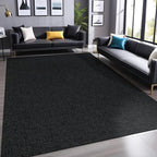Easy Jute Rugs 4x6 Dark Gray Color Living Room Indoor Outdoor Area Rug for Farmhouse Patio and Kitchen Rug High Traffic Washable Easy to Clean Solid Boho Woven Design Outside Carpet (4 x 6)