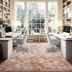 Upgrade Non-Slip Plush Rugs for Living Room, Soft Shaggy Carpets for Living Room, Fuzzy Rugs for Kids' Room, Perfect Decor for Modern Home Tie Dye Beige 5x7Feet