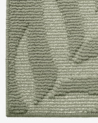 LUMI Front Door Mat Indoor Entrance 48"x72", Low Profile Welcome Mat, Non-Slip Washable Doormat with Rubber Backing for Entrance, Patio, Garage, Green