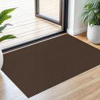 Small Braided Rugs 2x3 Ft Area Rugs for Entryway Boho Washable Rug Non Slip Rubber Backed Throw Rugs Cotton Woven Door Mat Indoor Entrance Front Door Rugs for Foyer Kitchen, Brown