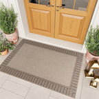 OJIA Easy Jute Entryway Rug 3x5 Washable Rugs for Kitchen, Farmhouse Outdoor Patio Rug Living Room Carpet, Modern Non-Slip Front Door Mat Indoor Entrance Entry Rug for Porch Office Decor