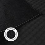 CAMILSON Modern Black Non Slip Runner Rug 2x7 Ultra Soft High Pile Kitchen Rugs Non Skid Rubber Backing Durable & Easy to Clean Carpet for Entryway Bathroom Indoor Use (2 x 7 Black)