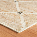 Dash & Albert Kali Natural Machine Washable Rug, 7.5 X 9.5 Feet, Tan Geometric Pattern