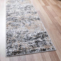 Rugs.com Leipzig Collection Runner Rug – 6 Ft Runner Beige Low-Pile Rug Perfect for Hallways, Entryways