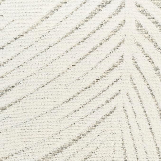 Nourison Home Suncoast Grey 5'3" x 7'3" Area Rug - Easy Clean, Non Shedding, Bed Room, Living Room, Dining Room, Kitchen (5' x 7')