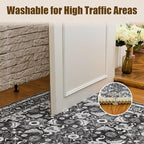 WITSHOCK Living Room Area Rugs 10x13: Soft Non-Slip Backing Washable Rugs Vintage Large Carpet for Bedroom Office Dining Room Kitchen Stain Resistant Home Decor Rug