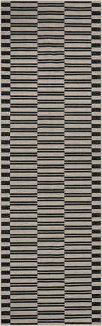 Lahome Striped Easy Jute Washable Runner Rug, Carpet Runners for Hallway 8ft Non Slip Kitchen Entryway Runner, Farmhouse Neutral Non Shedding Indoor Outdoor Carpet for Foyer Laundry Room