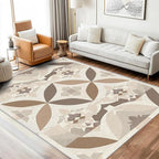 Geometric Rug, Washable 3x4 Rug for Living Room, Modern Abstract Patterned Indoor Carpet, Geometric Decor for Home, Bedroom, Soft Non Slip Thin Design FER83
