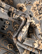 Unique Loom Sialk Hill Collection Area Rug - Washington (7' 1" x 10' Rectangle Gray/Black)
