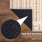Keen Home Design 2x7 Rug - Machine Washable Runner Rug with Non-Slip Backing, Ideal for Hallway, Entryway, Kitchen, Laundry Room - Vintage, Easy Clean, Durable, Low Pile - (2'6" x 7')