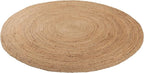 REDEARTH · Round Area Rug - 6 Feet Braided Natural Jute Rug- Artisan Made Reversible Boho Jute Rugs for Bedroom - Kitchen - Living Room - Farmhouse - Home Decor - Handmade Rustic Vintage Décor