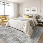 8x10 Area Rugs Living Room: Washable Large Abstract Neutral Modern Soft Rugs Stain Resistant Indoor Floor Non-Slip Accent Carpet for Bedroom Nursery Playroom Office Dining Room Home Decor- Greige