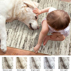 Modern Abstract Hallway Runner Rug, Beige Washable Kitchen Runner Non-Slip Soft 2x8 Runner Rug Thin Print Faux Wool Carpet for Entryway Bedroom Laundry Room Indoor Home Decor