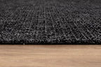 Beverly Rug Easy Jute Rug 5x7 Solid Washable Durable Outdoor Indoor Area Rugs for Living Dining Room Patio Office Stain Resistant Non Shedding Casual Indoor Outside Carpet (5 x 7 Dark Gray)