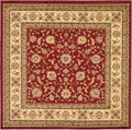 Unique Loom Voyage Collection Traditional Oriental Classic Intricate Design Area Rug (8' 0 x 8' 0 Square, Red/Gold)