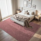 HQAYW 5x7 Area Rugs for Living Room Bedroom, Modern Thickened Memory Foam Soft Rug, Indoor Low Pile Minimalist Washable Non Slip Carpets for Kids Girls Boys Nursery Dorm Home Decor, Dark Red