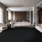 Easy Jute Rugs 8x10 Dark Gray Color Living Room Indoor Outdoor Area Rug for Farmhouse Patio and Kitchen Rug High Traffic Washable Easy to Clean Solid Woven Design Outside Carpet (8 x 10)