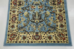 Unique Loom Sialk Hill Collection Area Rug - Washington (2' 11" x 16' 5" Runner Light Blue/Navy Blue)