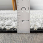 Abani Viva Cream & Grey Area Rug 6' x 9' for Living Room, Bedroom - Farmhouse Diamond Pattern - Durable & Easy to Clean