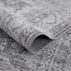 Bloom Rugs Washable 9' x 12' Rug - Ivory/Silver Gray Traditional Area Rug for Living Room, Bedroom, Dining Room, and Kitchen - Exact Size: 9' x 12'